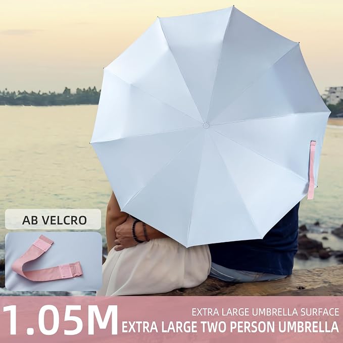 Folding Umbrella Anti-UV Compact Durable Folding Umbrella Auto Open Close - Image 4