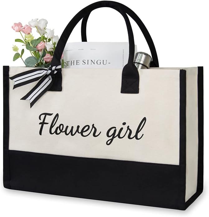 TOPDesign Canvas Tote Bag, Bridal Shower Gifts by TOPDesign