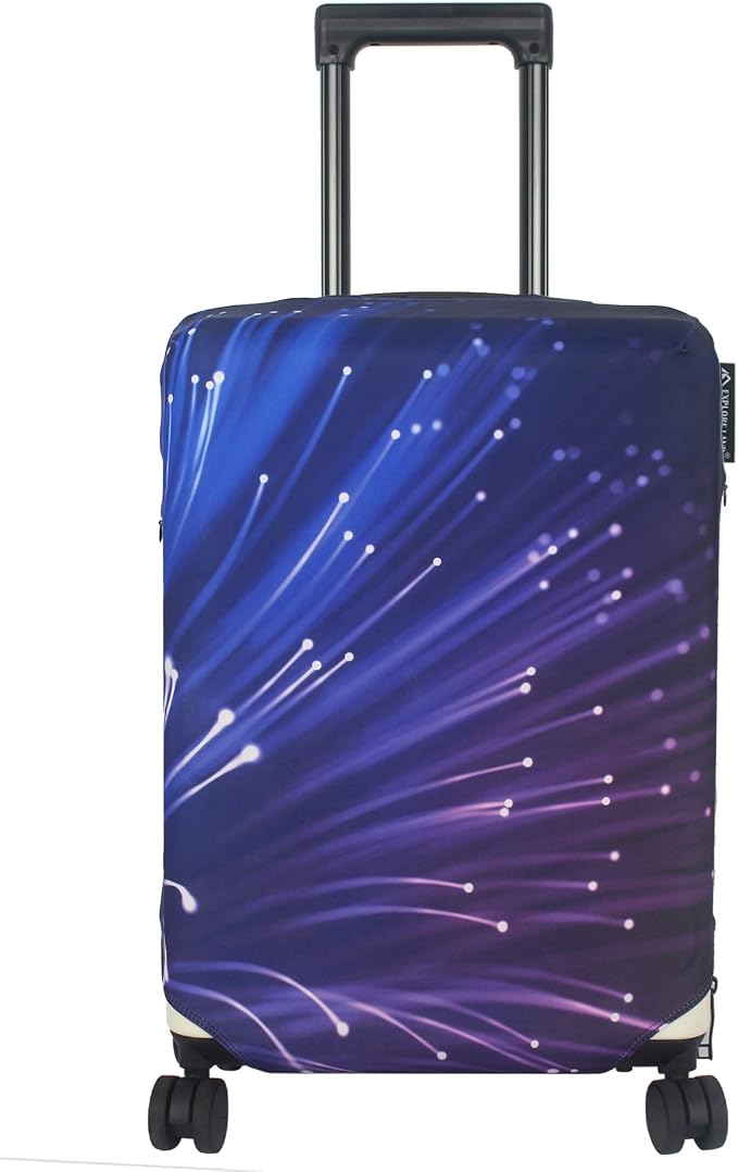 Explore Land Travel Luggage Cover Suitcase Protector Fits 23-26 Inch Case by ExploreLand