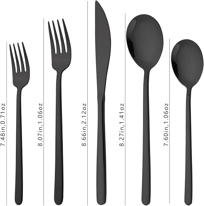 20 Pieces Silverware Set 304 Stainless Steel, Healthy & Eco-Friendly Silver - Image 5