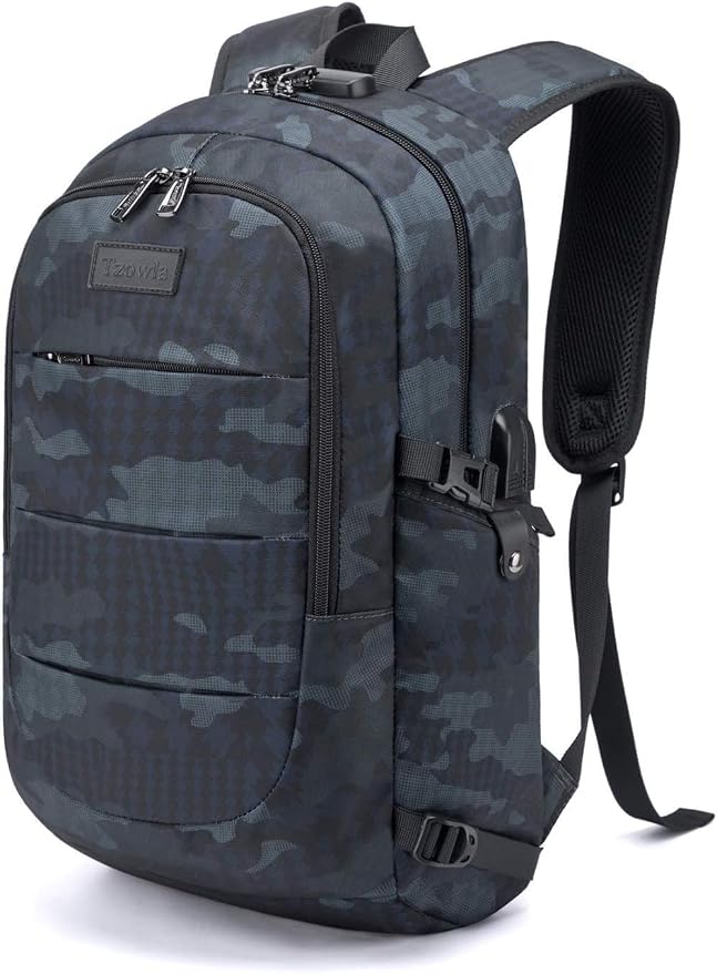 Tzowla Business Laptop Backpack Water Resistant Anti-Theft Backpack by Tzowla