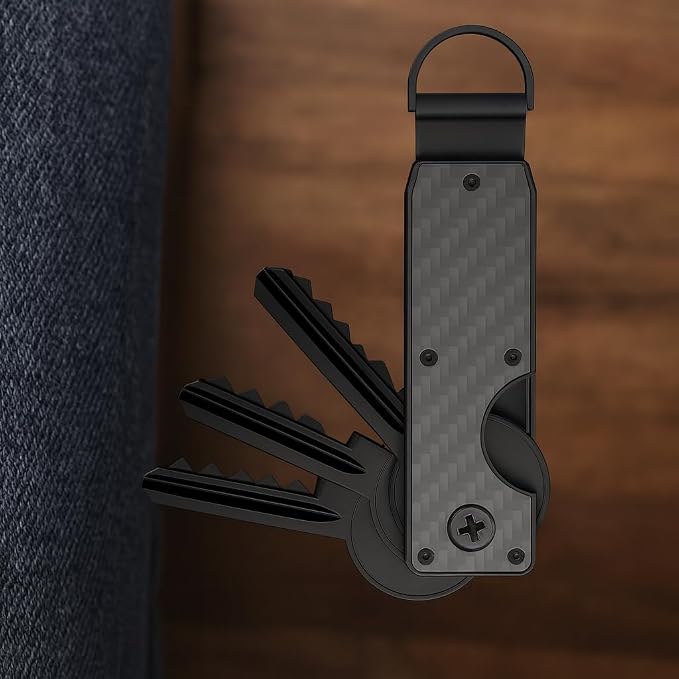 Key Organizer, Minimalist Silent Key Fob, Compact EDC Key Chain, Silent Key - Image 3