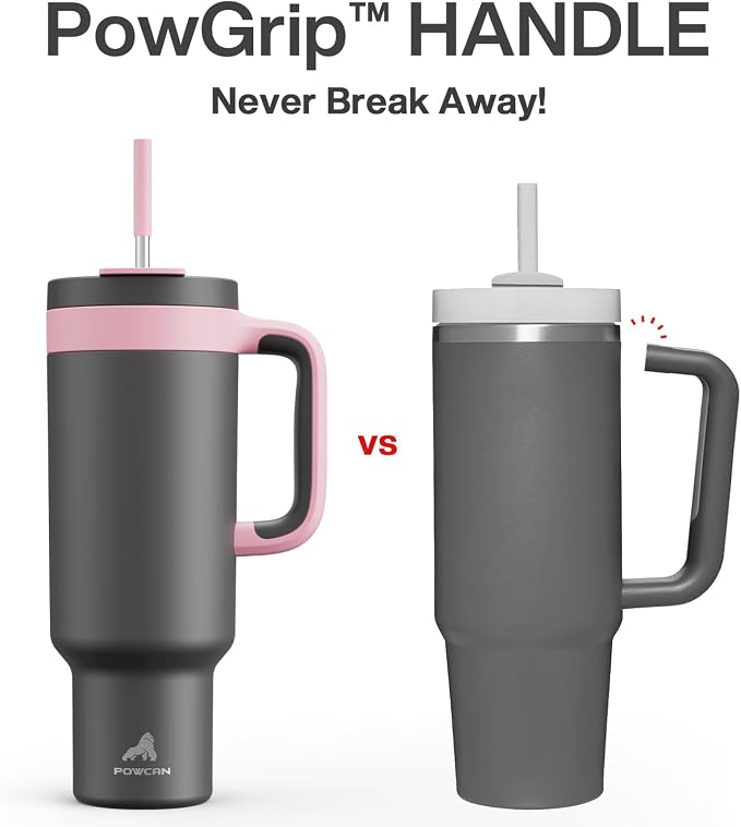 50 oz Tumbler with Handle, 2-in-1 Straw and Sip Lid, Dishwasher Safe, Insulated - Image 3