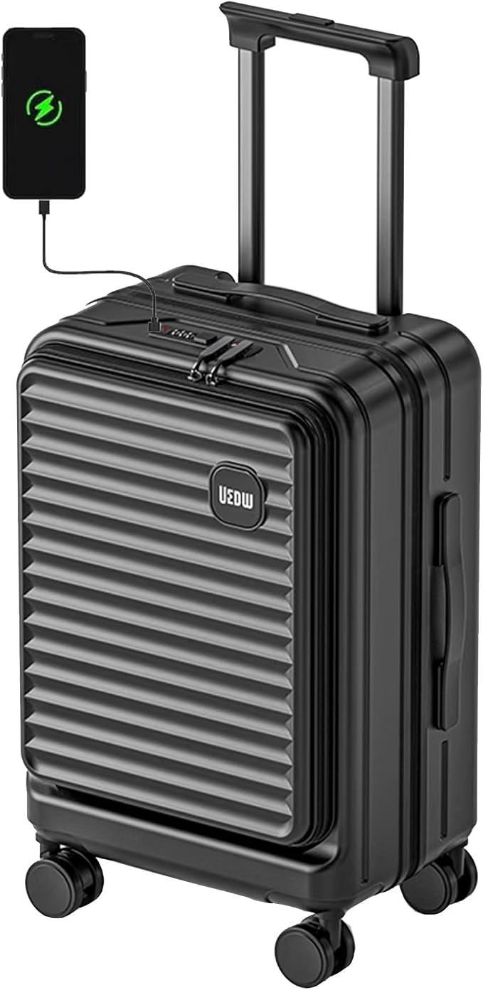 HotWay 28 Inch Expandable Front Opening Checked Luggage by Unknown