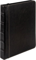 Samsill Vintage Leather Binder, 1 Inch Round Ring, Letter Size 8.5x11 Documents by Samsill
