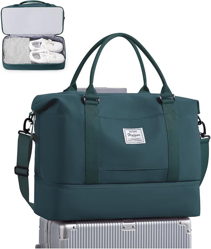 Travel Duffel Bag, Sports Tote Gym Bag, Shoulder Weekender Overnight Bag by WONHOX
