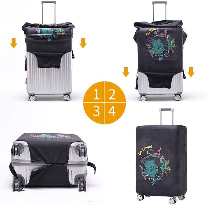 TRAVELKIN more than travel Luggage Cover Washable Suitcase Protector - Image 7