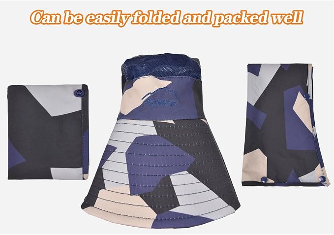 Sun Hats for Men Women Fishing Hat UPF 50+ Breathable Wide Brim Summer UV - Image 4