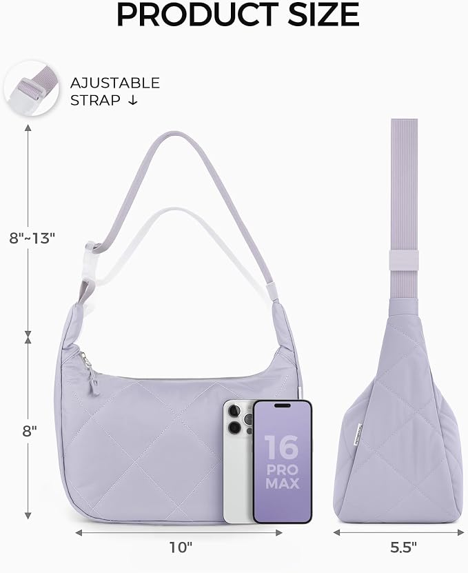 Insulated Lunch Bag for Women, Quilted Reusable Lunch Box - Image 3