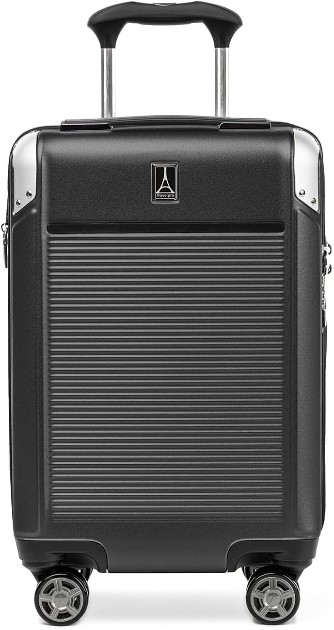 Travelpro Platinum Elite Hardside Expandable Carry on Luggage, 8 Wheel Spinner by Travelpro