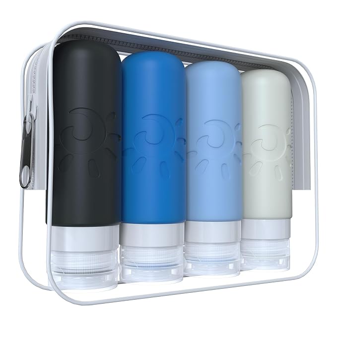 Travel Bottles for Toiletries, TSA Approved Travel Containers 3oz Leak Proof by ZAFIT