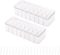 Yesesion 2pcs Clear Plastic Cable Organizer Boxes by Yesesion