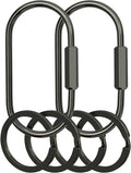 Key Chain, Brass Key Rings 2 Pack Screw Lock Key Organizer by Unknown