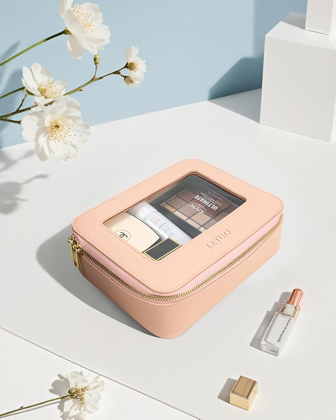 LETGO Clear Makeup Bag Travel Cosmetic Case Transparent Toiletry Bag - Image 7