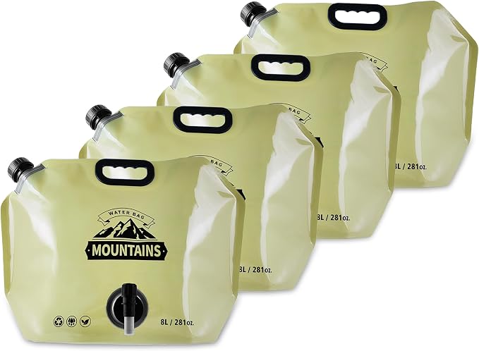 Collapsible 8L Water Storage Bag, BPA-Free Portable Folding Water Jug by MrBulloc