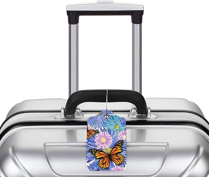 Set of 2 Artistic Flowers Luggage Tags - Image 6