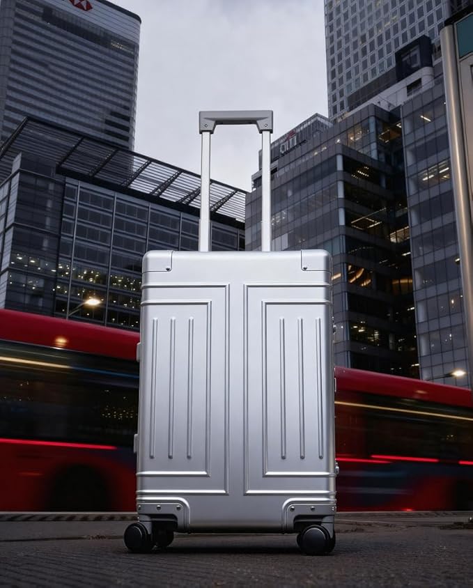 All Aluminum Magnesium Carry On Luggage，Cut from Whole Aluminum Sheet，22x14x9 - Image 2