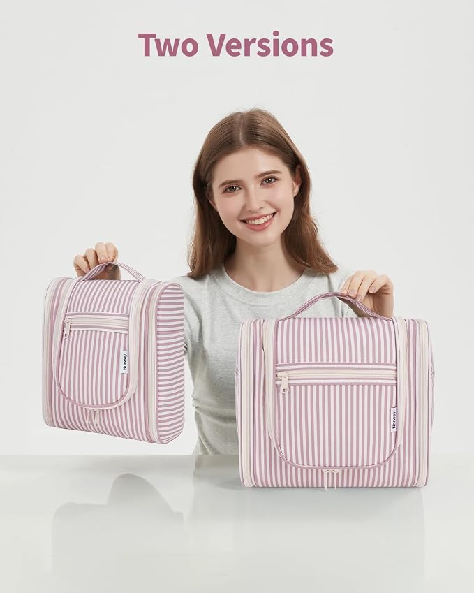 Narwey Striped Hanging Travel Toiletry Bag - Image 8