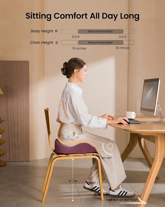ProtoArc Seat Cushion, Office Chair Cushion - Image 4