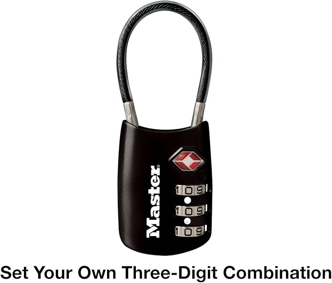 Master Lock 4688D Accepted Set Your Own Combination TSA Approved Luggage Lock - Image 4