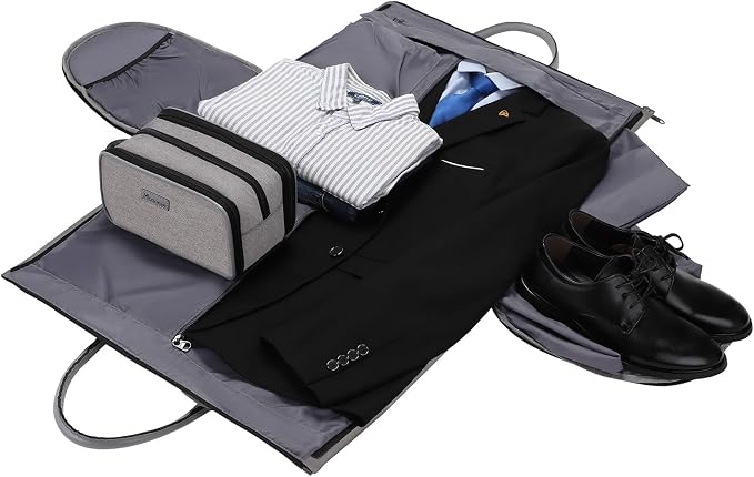 Convertible Garment Bag with Toiletry Bag, Modoker Carry on Garment Duffel Bag - Image 7