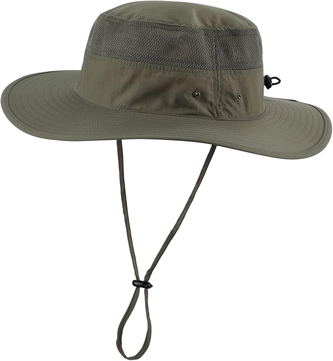 Home Prefer UPF 50+ Men's Sun Hat Wide Brim Bucket Hat UV Protection Hat by HomePreferHatsCaps