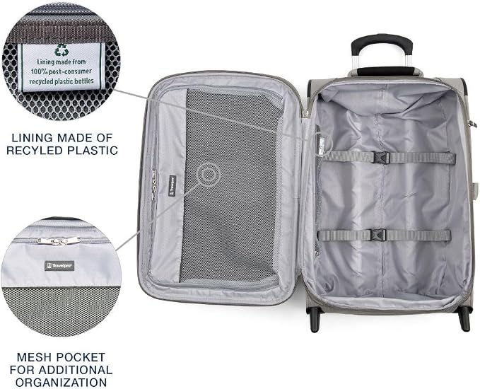 Travelpro Maxlite 5 Softside Expandable Upright 2 Wheel Carry on Luggage - Image 4