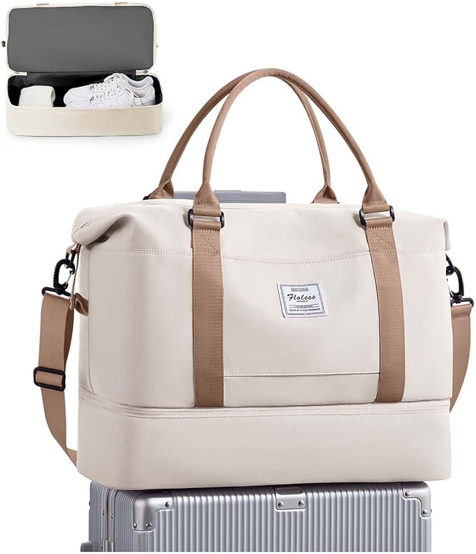 Travel Duffel Bag, Sports Tote Gym Bag, Shoulder Weekender Overnight Bag by WONHOX