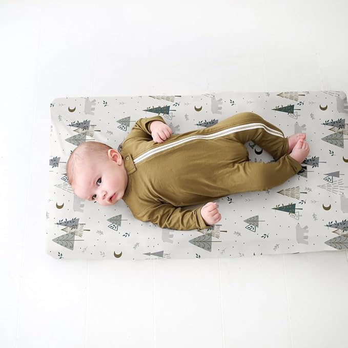 BROLEX Changing Pad Covers for Baby: Boy Girls Ultra Stretchy Soft 2 Pack - Image 5