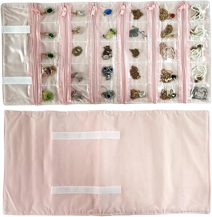 Travel Jewelry Roll Bag Portable Organizer Pouch - Image 9