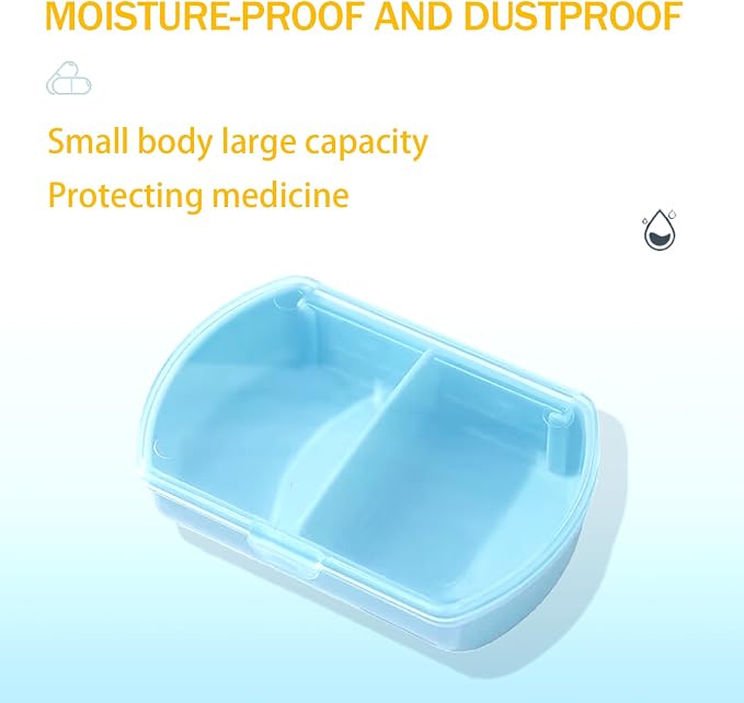 4PCS Small Pill Case Travel Pill Box Cute Pill Organizer - Image 9