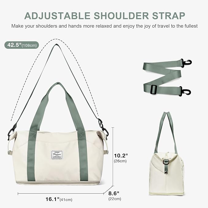 Travel Duffel Bag, Sports Tote Gym Bag, Shoulder Weekender Overnight Bag - Image 3