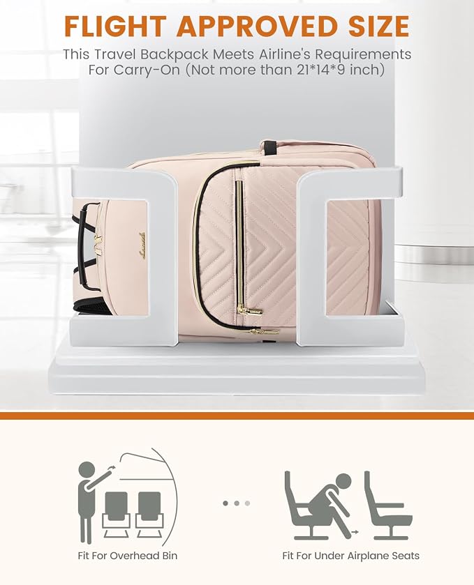 LOVEVOOK Laptop Backpack for Women, Travel Computer Work Bags - Image 8