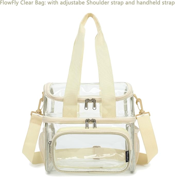 FlowFly Double Layer Cooler Insulated Lunch Bag Adult Lunch Box Large Tote Bag - Image 2
