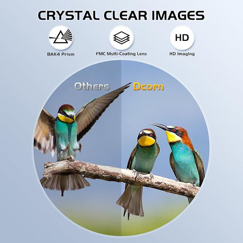 10x25 Binoculars for Adults and Kids, Compact Travel Binoculars for Bird - Image 2