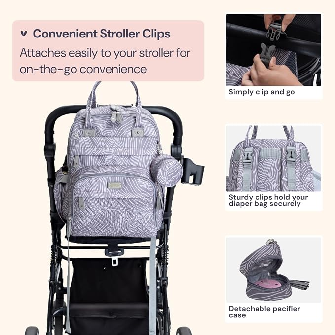 BabbleRoo Diaper Bag Backpack - Image 6