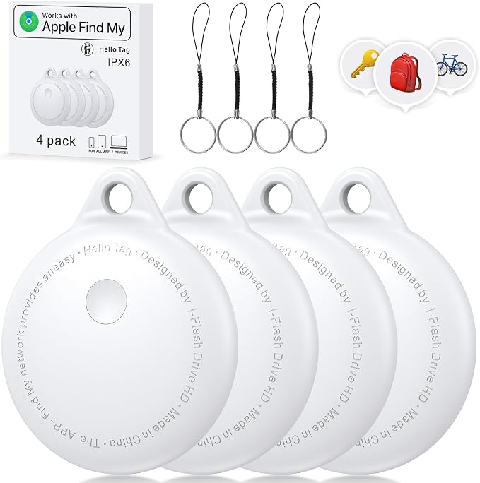 Tags-4 Pack, Smart Bluetooth Tracker Work by Unknown