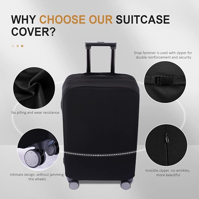 Travel Luggage Cover Suitcase Protector Scratch-Resistant Fit 19-31 Inch - Image 7