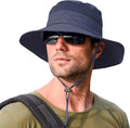 Sun Hats for Men Women Fishing Hat UPF 50+ Breathable Wide Brim Summer UV by Rosoz