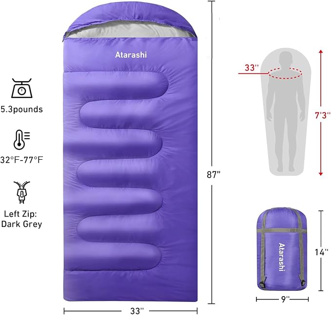 Atarashi Camping Sleeping Bag- 4 Seasons - Image 2