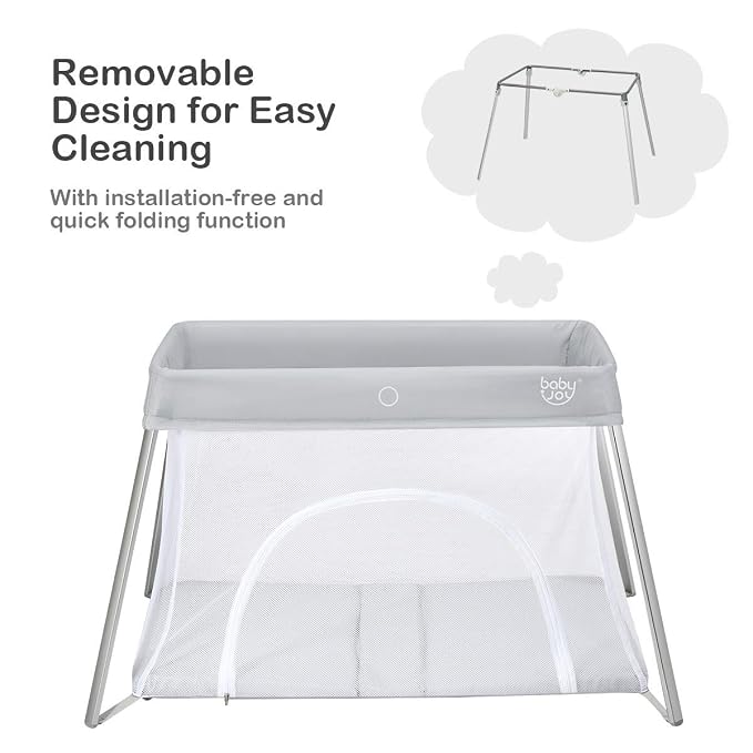 BABY JOY 2 in 1 Travel Crib - Image 5