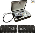 SEPOX 10Pcs Portable Security Case Lock Box Steel, Personal Travel Safe Storage by SEPOX