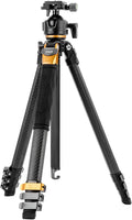Fotopro Compact Carbon Fiber Travel Tripod, 60 inches Professional Heavy Duty by Fotopro