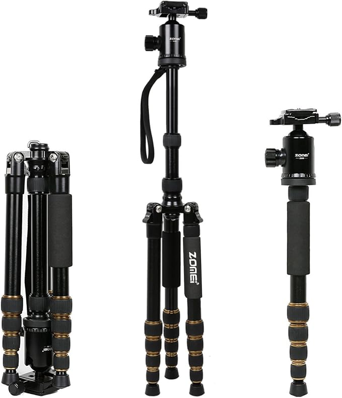 ZoMei Z669 Magnesium Aluminum Alloy Travel Camera Tripod by BONFOTO