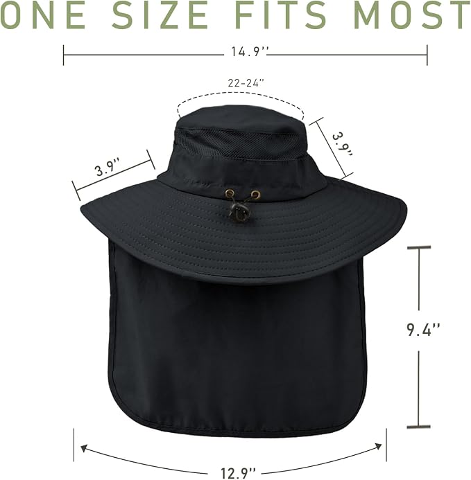 Fishing Hat Breathable Wide Brim Sun Hats - Image 6