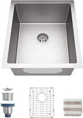 TORVA 15 x 17 Inch Undermount Kitchen Sink, Premium 304 Stainless Steel Bar Sink by TORVA