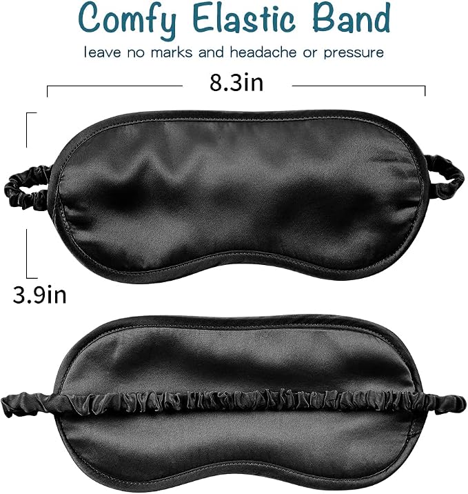 LULUSILK Mulberry Silk Sleep Eye Mask Blindfold - Image 6