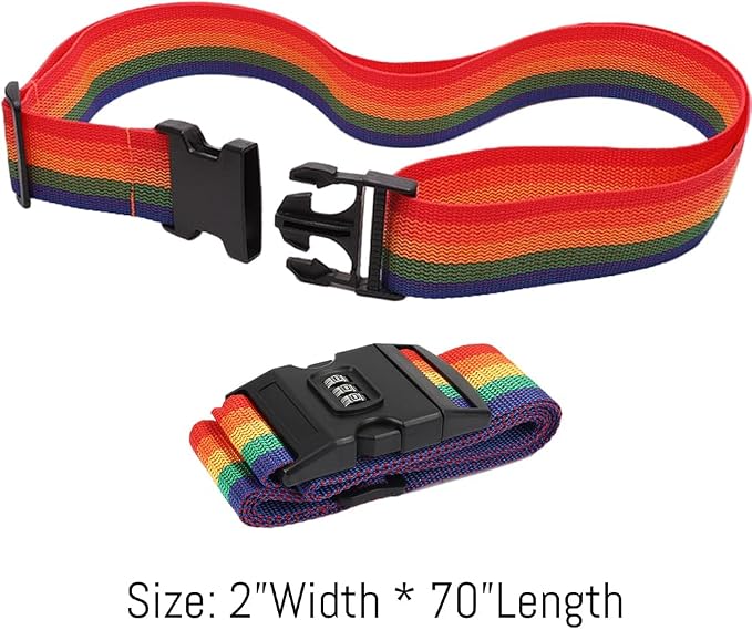 5PC Custom Embroidery Luggage Strap - Image 5