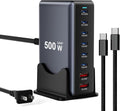 500W Fast Charging 8 Port USB C Charger Block by Unknown