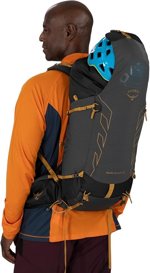Osprey Talon Velocity 30L Men's Hiking Backpack, Dark Charcoal/Tumbleweed - Image 8